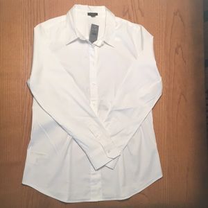 Ann Taylor White Button Down Shirt